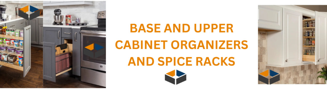 Pull out spice racks and organizers