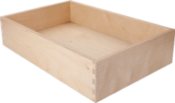 Dovetailed pull out drawer for under cabinet